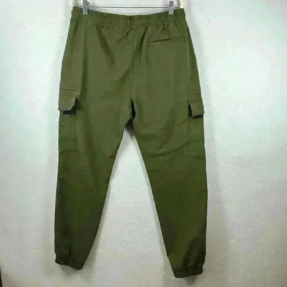 Rock Salt Cargo Joggers Size XL* Green Rayon Nylon Spandex - Picture 3 of 13